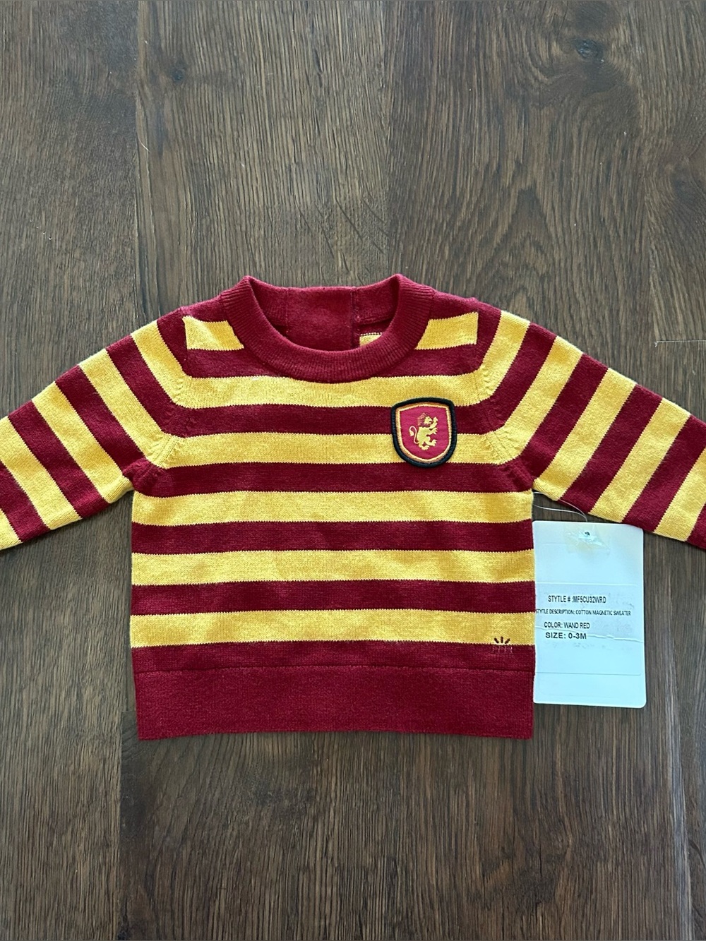 Magnetic Me Harry Potter Gryffindor Long Sleeve Magnetic Sweater 0-3m